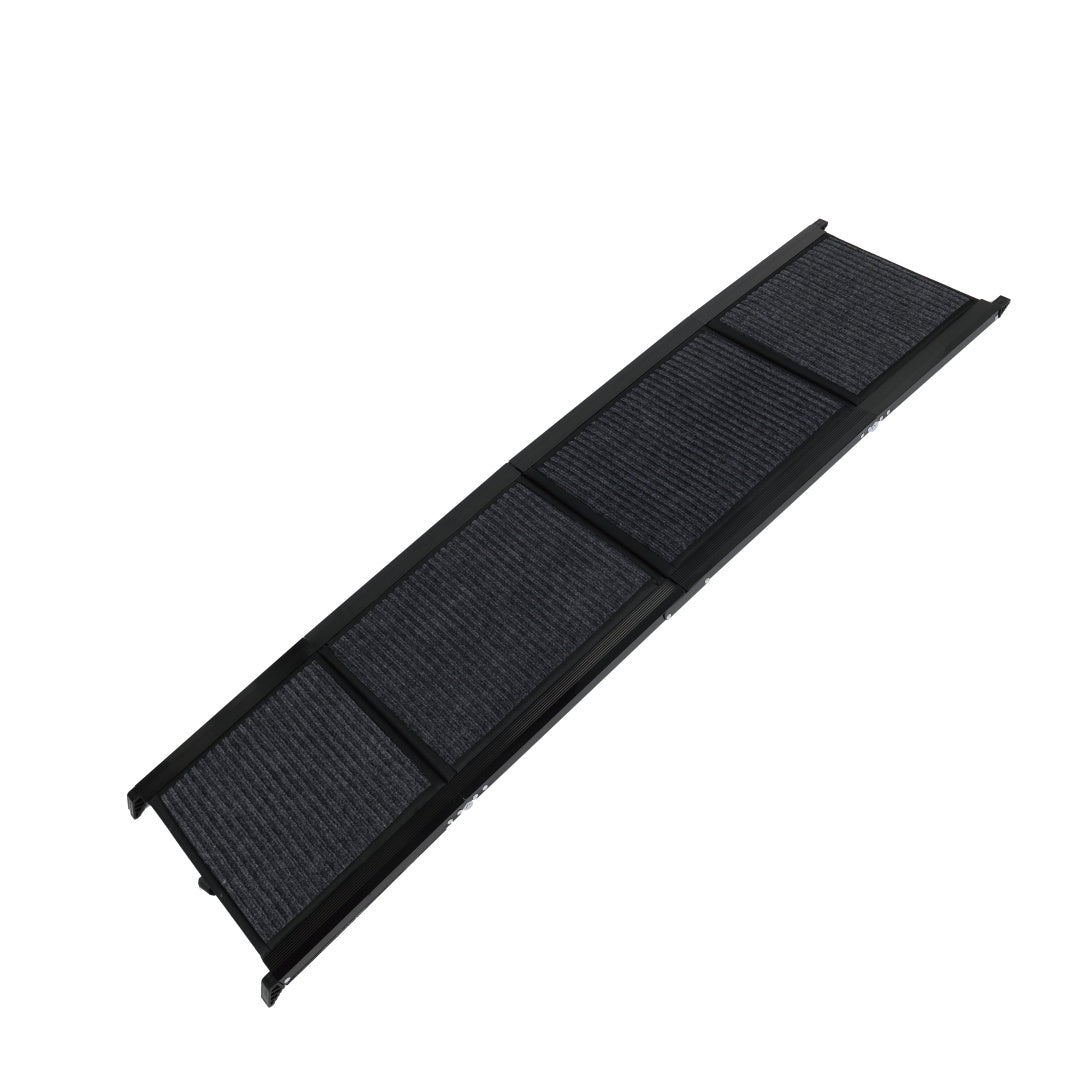 HKM-2974653 Portable Folding Dog Ramp for SUVs and Trucks - 71" Long, 19.5" Wide, Non-Slip Surface, Supports Up to 250 lbs