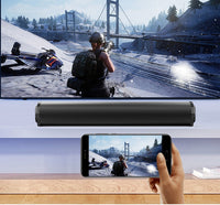 HKM-297491 Cylindrical Portable Bluetooth Speaker with Radio Function and 8 Hours Playtime