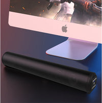 HKM-297491 Cylindrical Portable Bluetooth Speaker with Radio Function and 8 Hours Playtime