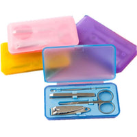 HKM-297491 Stainless Steel Nail Clipper Set in Multiple Colors for Grooming Needs