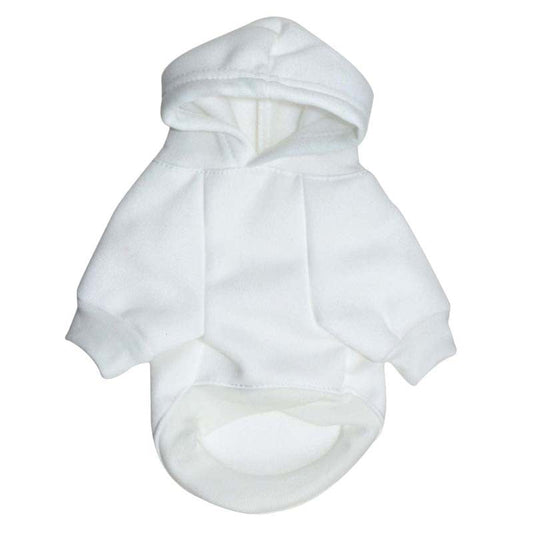 HKM-2975549 Cozy Fleece Hooded Sweater for Small Dogs - Casual Design in Multiple Sizes and Colors