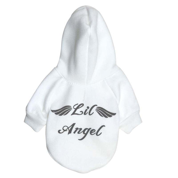 HKM-2975549 Cozy Fleece Hooded Sweater for Small Dogs - Casual Design in Multiple Sizes and Colors