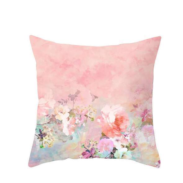 HKM-297555 Geometric Marble Plush Throw Pillow Cover - European Style 45x45 cm