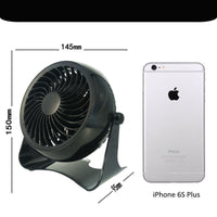 HKM-297683 Compact 4-Inch Mini Desktop Fan with Brushless Motor, USB Powered, Low Noise and Long-Lasting Performance