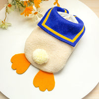 HKM-2977725 Warm and Cozy Plush Duck Vest for Dogs - Cute Design, Multiple Sizes Available