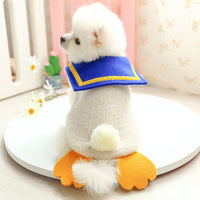 HKM-2977725 Warm and Cozy Plush Duck Vest for Dogs - Cute Design, Multiple Sizes Available