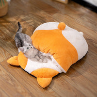 HKM-2978621 Cat Sleeping Bag - Warm Semi-Closed Bed for All Seasons, Cozy Pet Nest, Ideal for Winter Use
