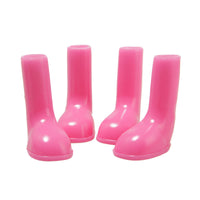 HKM-297875 Waterproof Cowboy Rain Shoes for Pets – Non-Slip, Warm, Durable in Red, Blue, Green, Pink, Purple, Black Sizes S, M, L