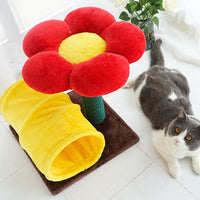HKM-2980413 Cat Climbing Frame with Integrated Sisal Scratching Post and Plush Nest