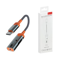 HKM-298067 Type C to Dual Type C Headphone Jack Adapter with 60W PD Charging for iPhone 15