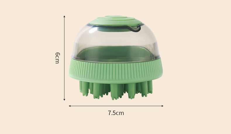 HKM-2982717 2-in-1 Pet Bath Brush Replacement Head - ABS Material for Dogs in Green, Purple, Blue
