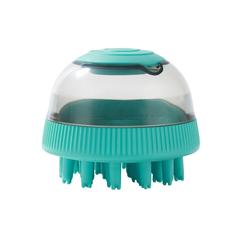 HKM-2982717 2-in-1 Pet Bath Brush Replacement Head - ABS Material for Dogs in Green, Purple, Blue