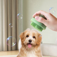 HKM-2982717 2-in-1 Pet Bath Brush Replacement Head - ABS Material for Dogs in Green, Purple, Blue