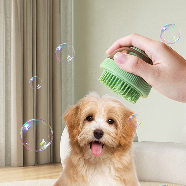 HKM-2982717 2-in-1 Pet Bath Brush Replacement Head - ABS Material for Dogs in Green, Purple, Blue