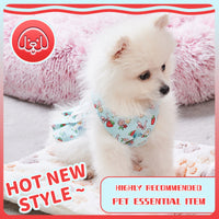 HKM-2984381 Charming Dog Harness Dress with Leash Set for Small Breeds, Featuring Angel Wings Design