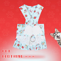 HKM-2984381 Charming Dog Harness Dress with Leash Set for Small Breeds, Featuring Angel Wings Design