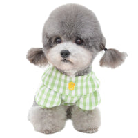 HKM-2985277 Colorful Two-Legged Pet Shirt for Puppies - Green, Yellow, Blue, Pink, Sizes S-XXL