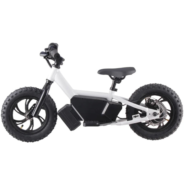 HKM-2761939 12-Inch Electric Balance Bike for Kids 3-8 Years with 250W Brushless Motor, 36V Lithium Battery and Rear Disc Brake