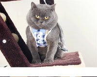 HKM-2986173 Adjustable Cat Harness with Leash ¨C Available in Pink, Blue, Beige, and Gray Options