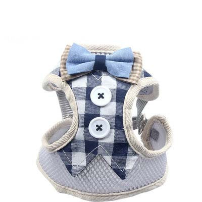 HKM-2986173 Adjustable Cat Harness with Leash ¨C Available in Pink, Blue, Beige, and Gray Options