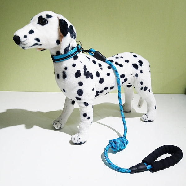 HKM-2986685 Reflective Dog Collar with Decorative Necklace and Leash Set