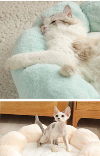 HKM-2986941 Warm Thick Cat Litter with High Resilience Thermal Cotton Filling in Lovely Style