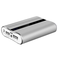 HKM-298707 12000mAh Portable Power Bank with Dual USB Output, Fast Charging, Compact Design, Built-in Flashlight