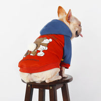 HKM-2987453 Cozy Cotton Coat for Small to Medium Dogs in Red, Perfect for Autumn and Winter