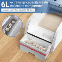 HKM-298771 Automatic Self-Cleaning Cat Litter Box with 6L Capacity – Easy Maintenance Smart Toilet