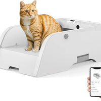 HKM-298771 Automatic Self-Cleaning Cat Litter Box with 6L Capacity – Easy Maintenance Smart Toilet