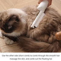 HKM-2990141 Professional 3-in-1 Pet Grooming Comb with Rounded Pins and Lint Brush for Cats and Dogs