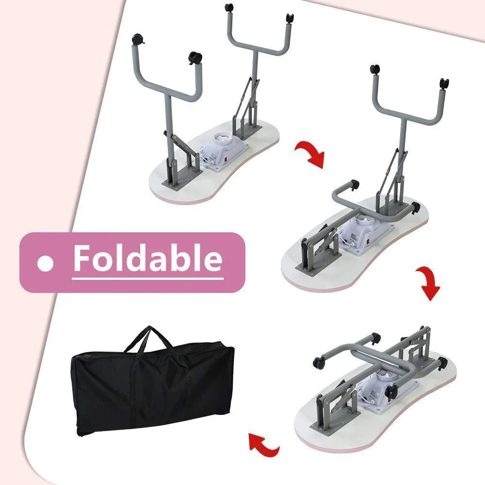 HKM-299027 Portable Rolling and Single Manicure Tables for Versatile Nail Care Solutions