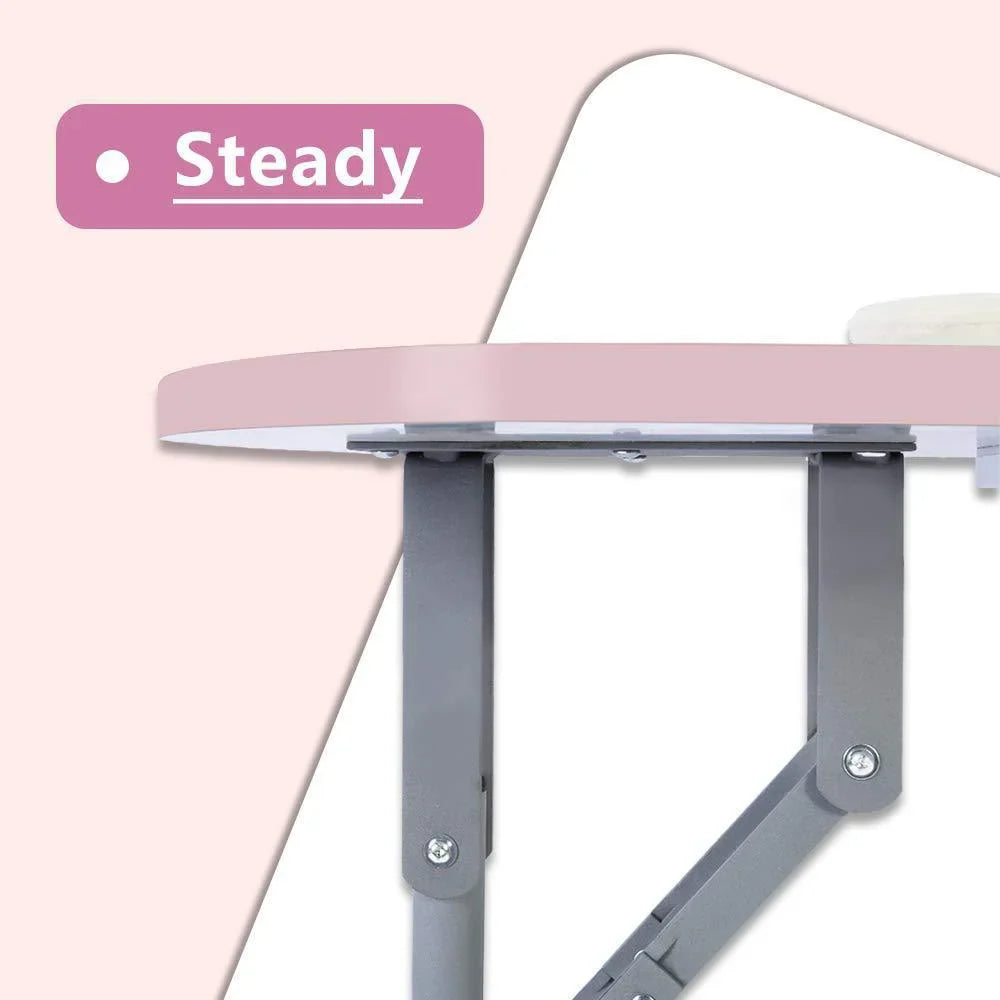 HKM-299027 Portable Rolling and Single Manicure Tables for Versatile Nail Care Solutions