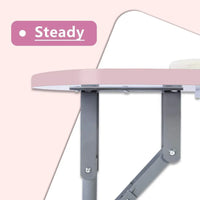 HKM-299027 Portable Rolling and Single Manicure Tables for Versatile Nail Care Solutions