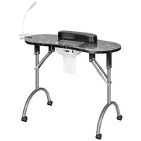HKM-299027 Portable Rolling and Single Manicure Tables for Versatile Nail Care Solutions