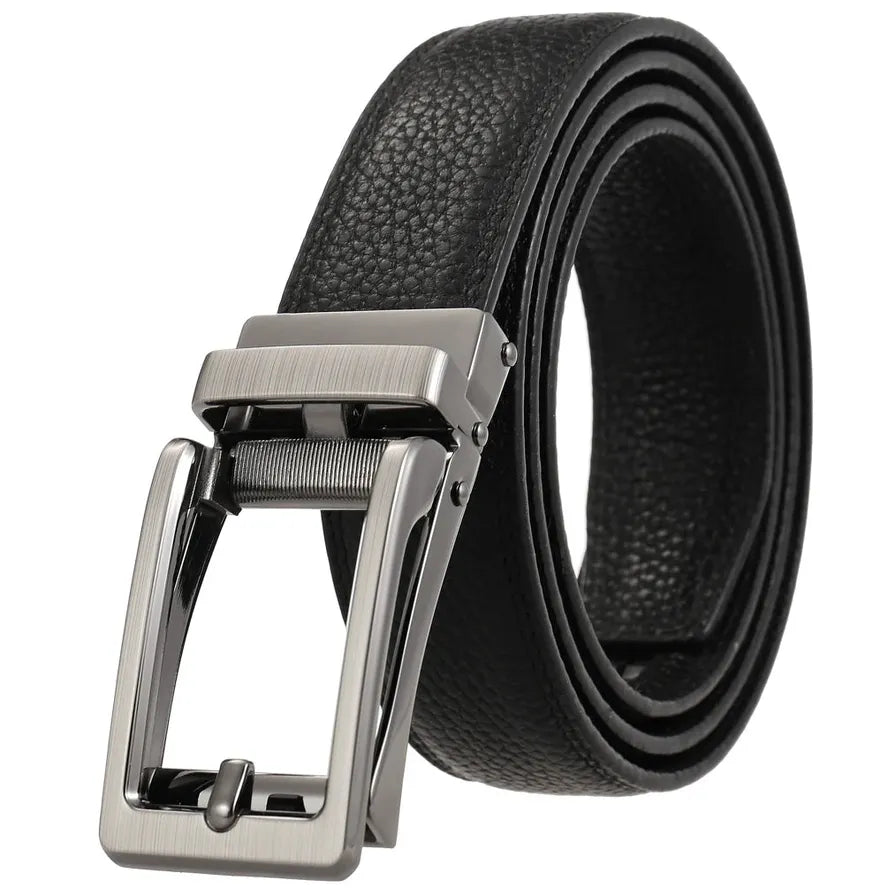 HKM-299027 Reversible Top Leather Buckle Belt with Adjustable Fit