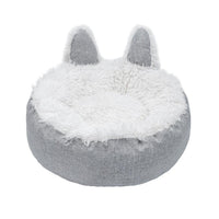 HKM-299155 Faux Fur Plush Indoor Cat and Dog Bed House – Soft and Cozy Fluffy Pet Nest