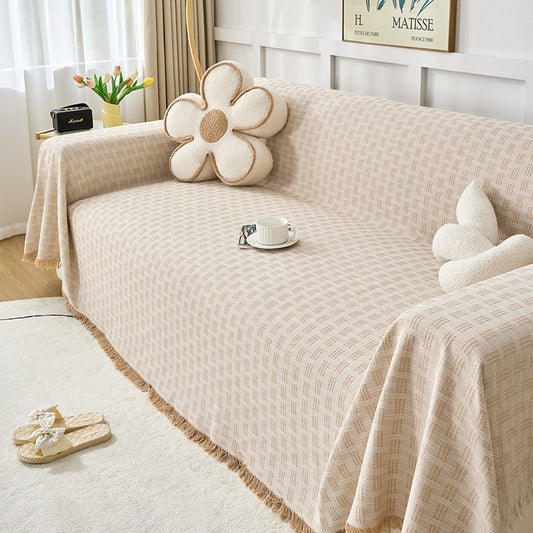 HKM-299219 Universal All-Season Striped Sofa Cover in Multiple Colors and Sizes
