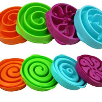 HKM-2992829 Puzzle Anti-Smashing Slow Feeder Dog Bowl for All Breeds, 28x28x5cm ABS Material