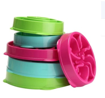 HKM-2992829 Puzzle Anti-Smashing Slow Feeder Dog Bowl for All Breeds, 28x28x5cm ABS Material