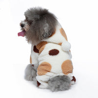 HKM-2993213 Lamb Velvet Polka Dot Double Layer Thermal Jumpsuit for Dogs