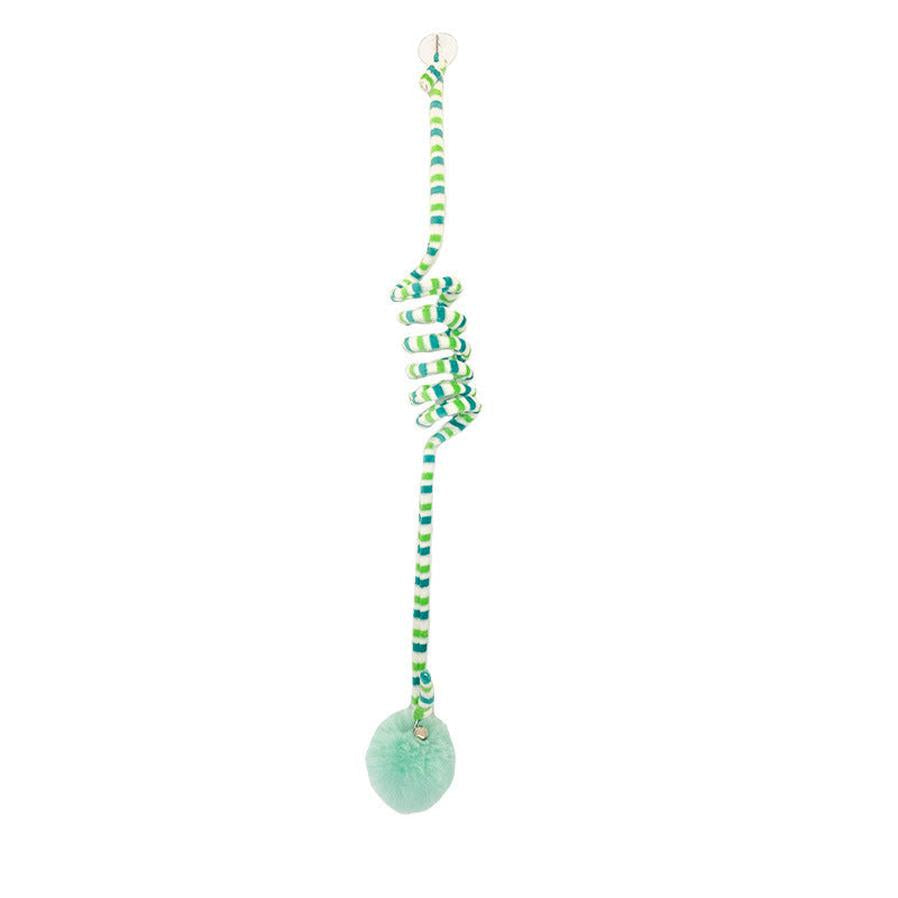 HKM-299347 Interactive Bell Stick and Inflatable Ball for Kittens with Suction Cup for Fun Playtime