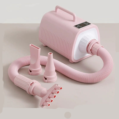 HKM-2994109 High-Power 2000W Pet Hair Dryer for Dogs – Smart Touch in Pink, Black, and White