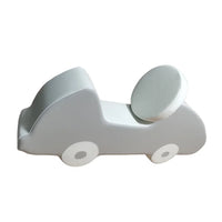 HKM-299603 Pastel Blue and Pink Soft Play Car Toy for Toddlers - Indoor and Outdoor Rocker Set