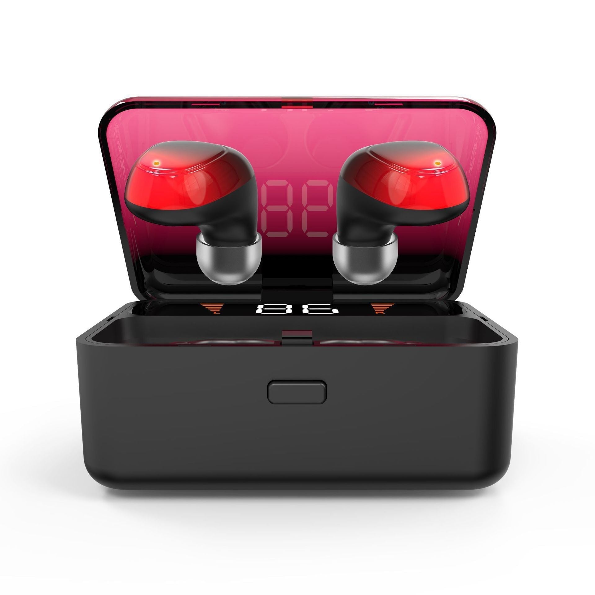 HKM-299667 Wireless Headset with Digital Display and Gradient Colors - Bluetooth 5.0, Stereo Sound, Voice Control, Multi-Point Connection
