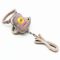 HKM-2997693 Korean Embroidered Dog Chest Strap with Adjustable Leash - Multiple Colors Available
