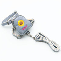 HKM-2997693 Korean Embroidered Dog Chest Strap with Adjustable Leash - Multiple Colors Available