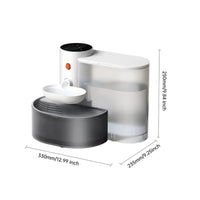 HKM-299923 Wireless Automatic Cat Water Fountain with Rechargeable Dispenser for Pet Hydration