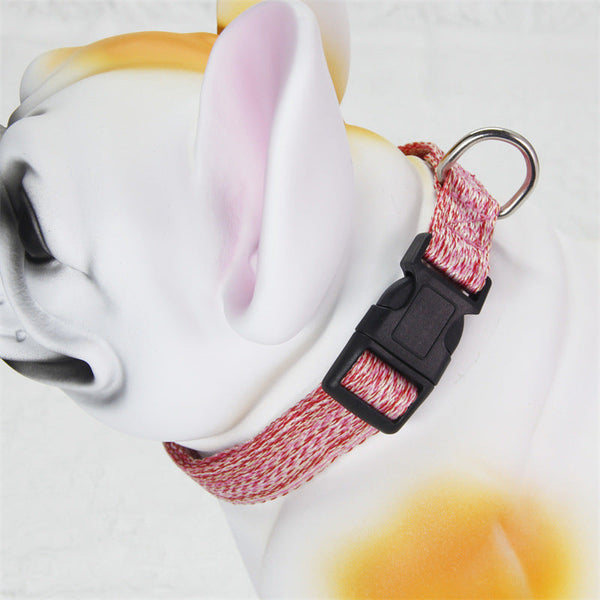 HKM-3000381 Breathable Soft Dog Collar with Safety Plug and Rope, Available in Multiple Colors and Sizes