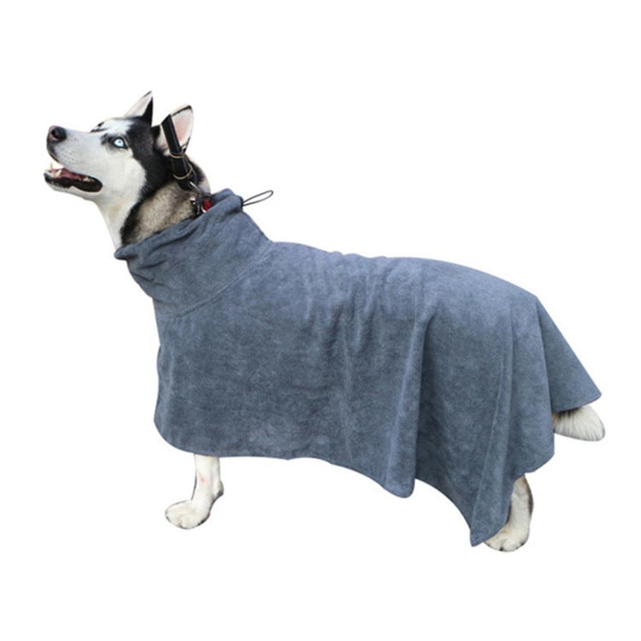 HKM-300051 Ultra-Absorbent Pet Bathrobe Made from Soft Polyester Fiber
